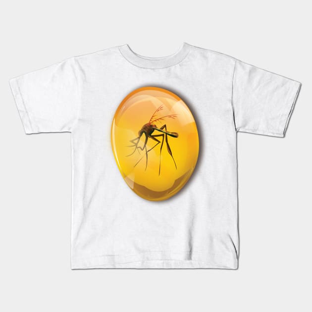Mosquito in amber Kids T-Shirt by nickemporium1